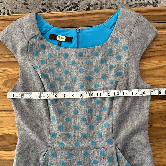 Anthropologie Eva Franco Wool Polka Dot Dress - Picture 5 of 7